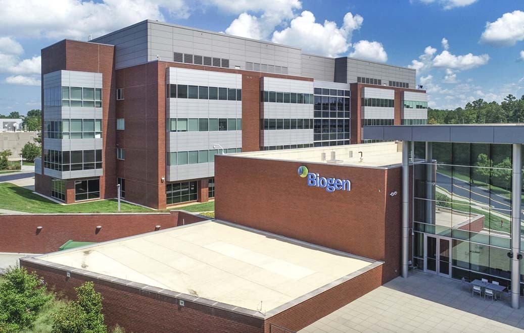 Biogen’s RTP Bio building