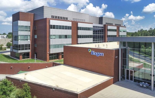 Biogen’s RTP Bio building
